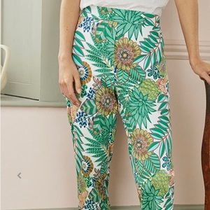 Boden Elastic Waist Floral Pants 8 (UK 12)